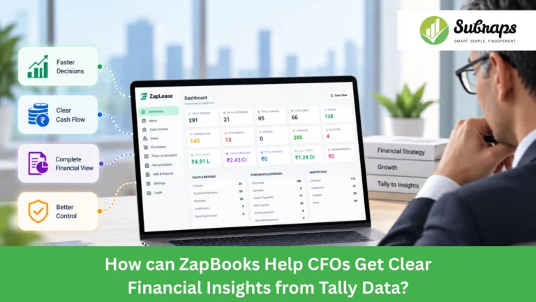 How can ZapBooks Help CFOs Get Clear Financial Insights from Tally Data?