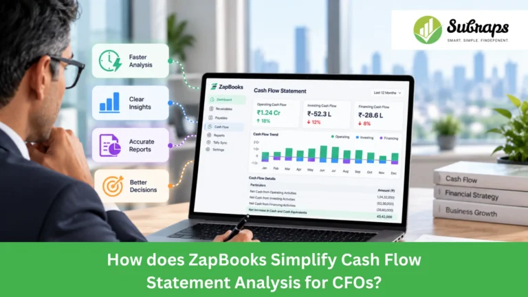 How does ZapBooks Simplify Cash Flow Statement Analysis for CFOs?